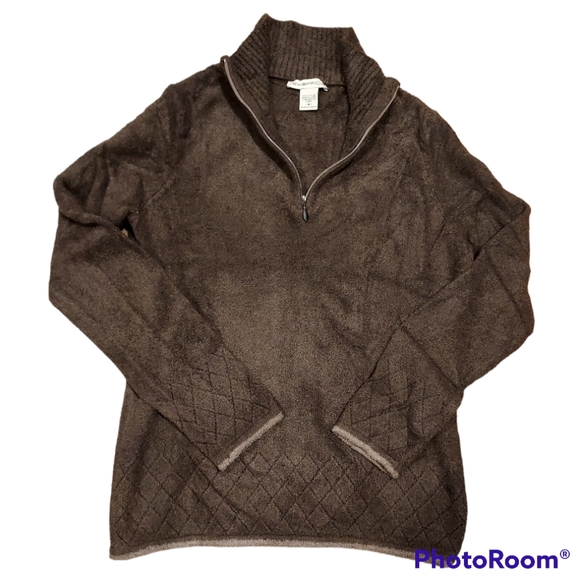 Exofficio Tops - Exofficio Chenille Quarter Zip Sweater, size M